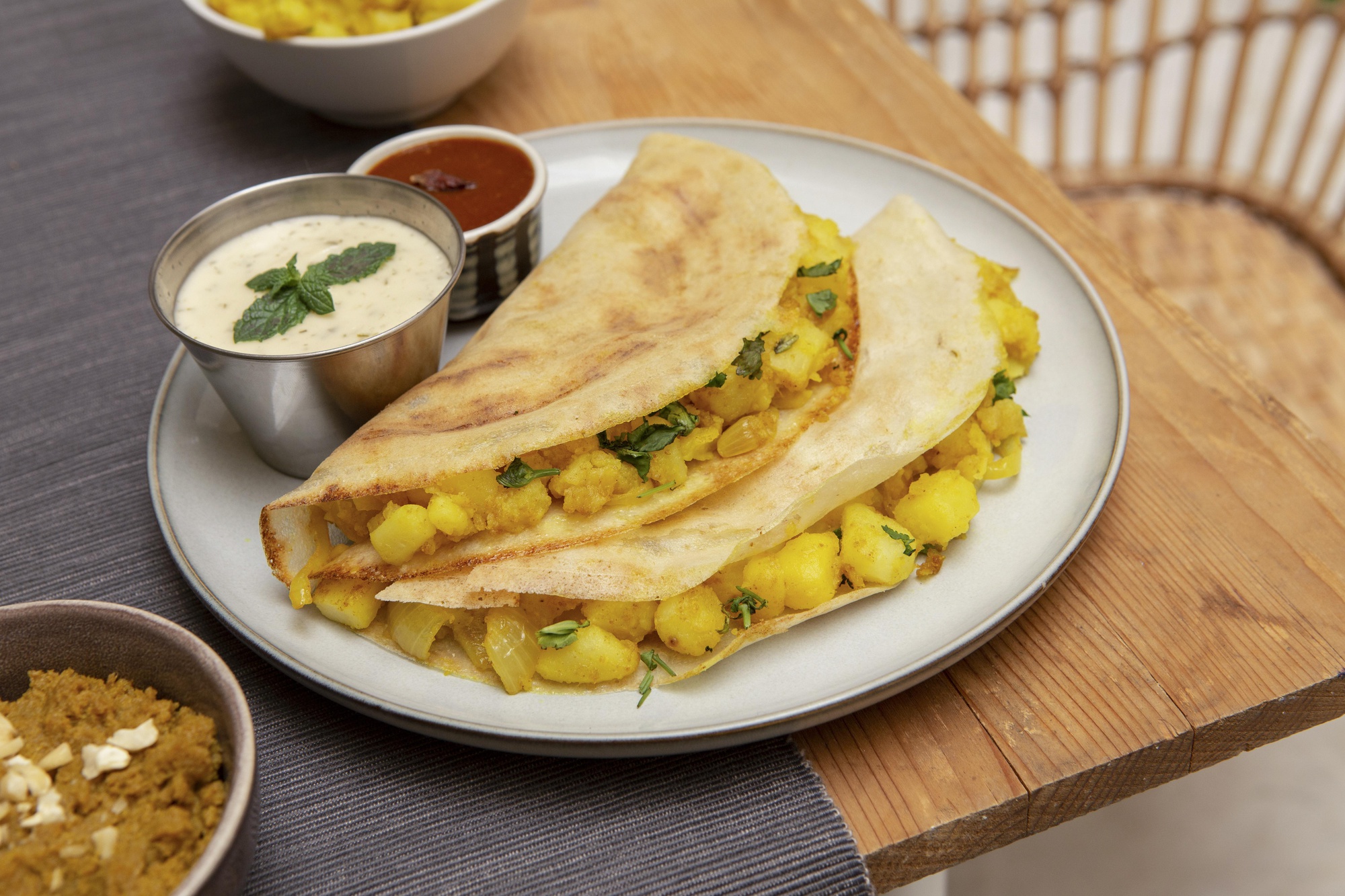 Traditional South Indian dosa